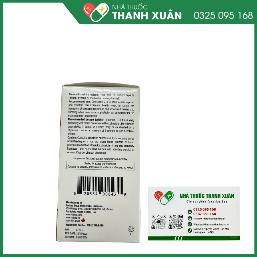 Coenzyme Q10 hỗ trợ sức khỏe tim mạch